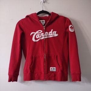 Olympic Canada Zip Up Hoodie, Size XS